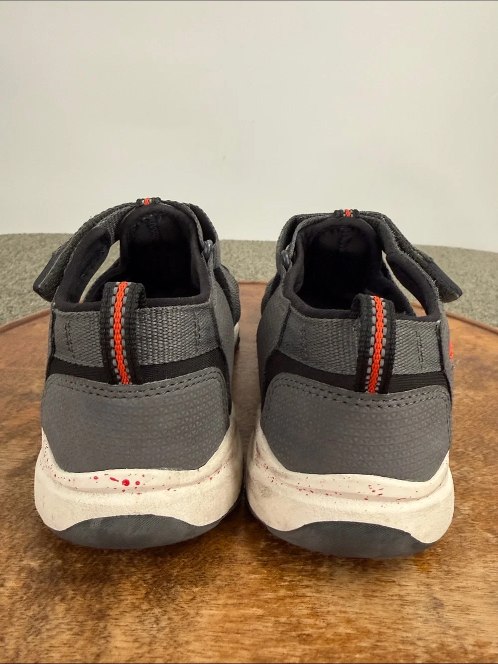 Keen Sandals Kids Youth 4 Gray Black Sport Fisherman Water Shoes Closed Toe Wash